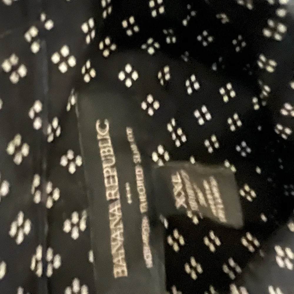 Banana Republic Black and White Patterned Shirt